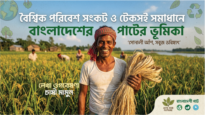 বৈশ্বিক পরিবেশ সংকট মেকাবেলা ও টেকসই উন্নয়নে বাংলাদেশের পাটের ভূমিকা
